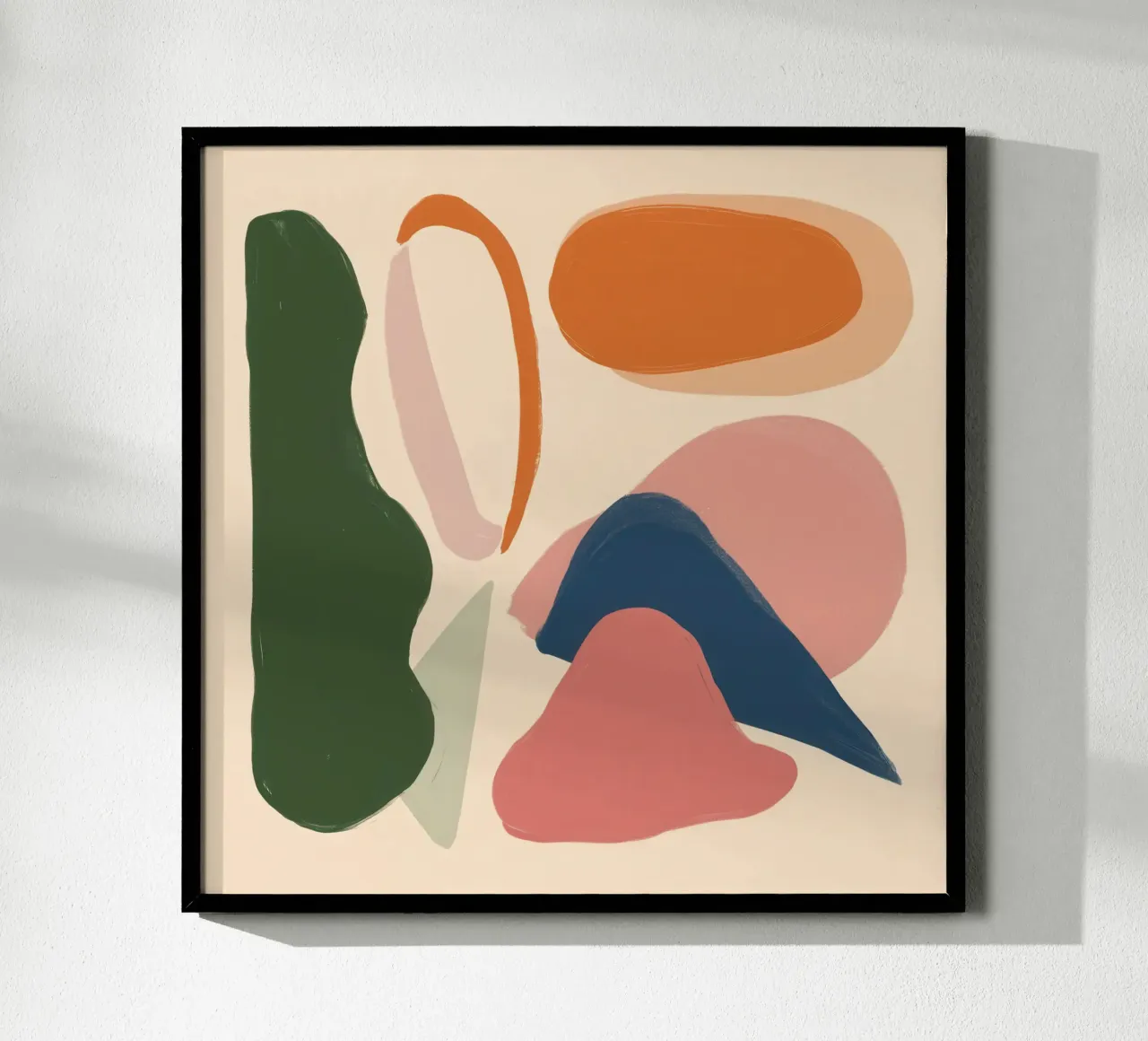 Dialogo sulle forme della terra poster con telaio in legno da Selene Shade