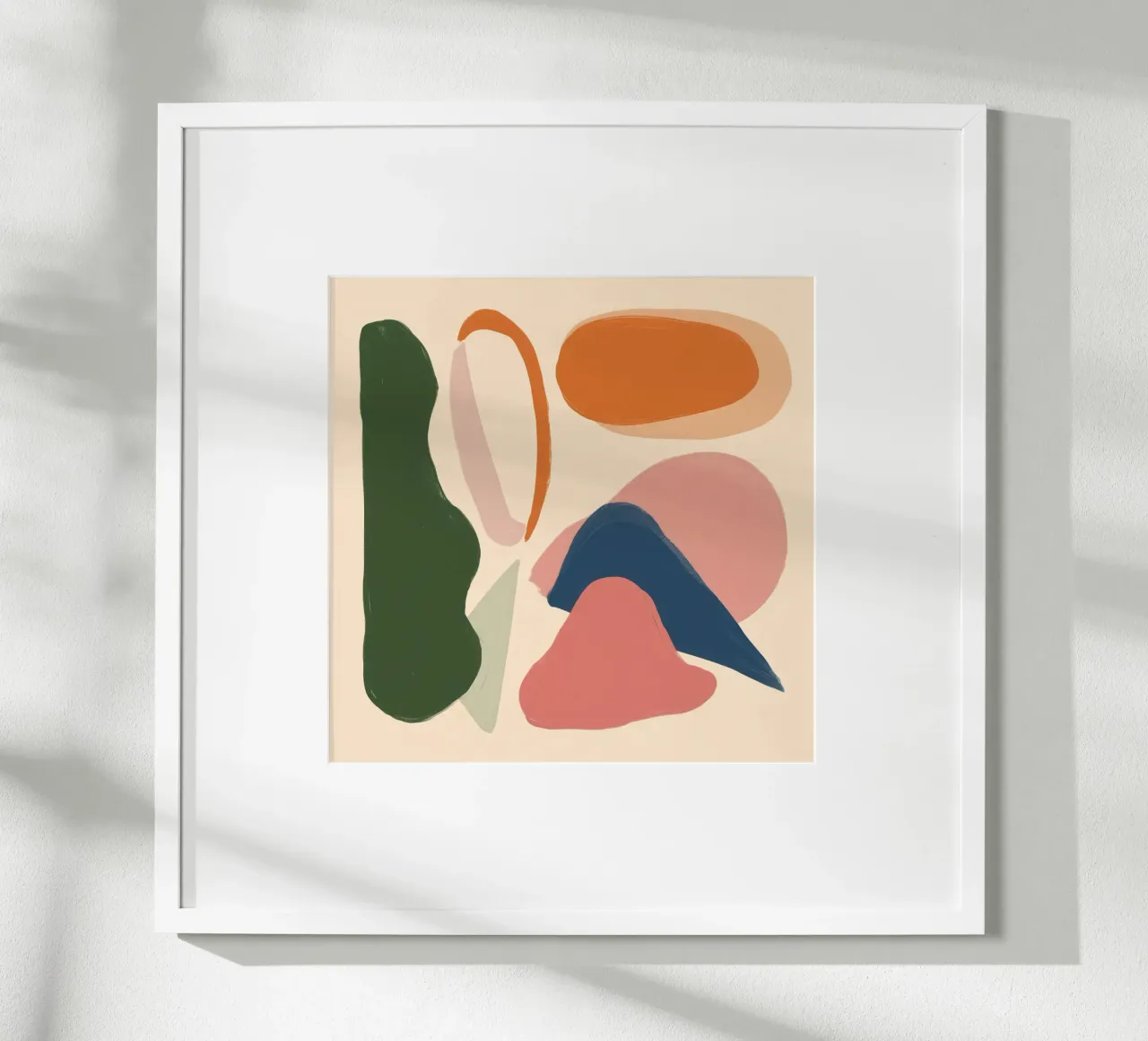 Dialogo sulle forme della terra poster con telaio in legno da Selene Shade