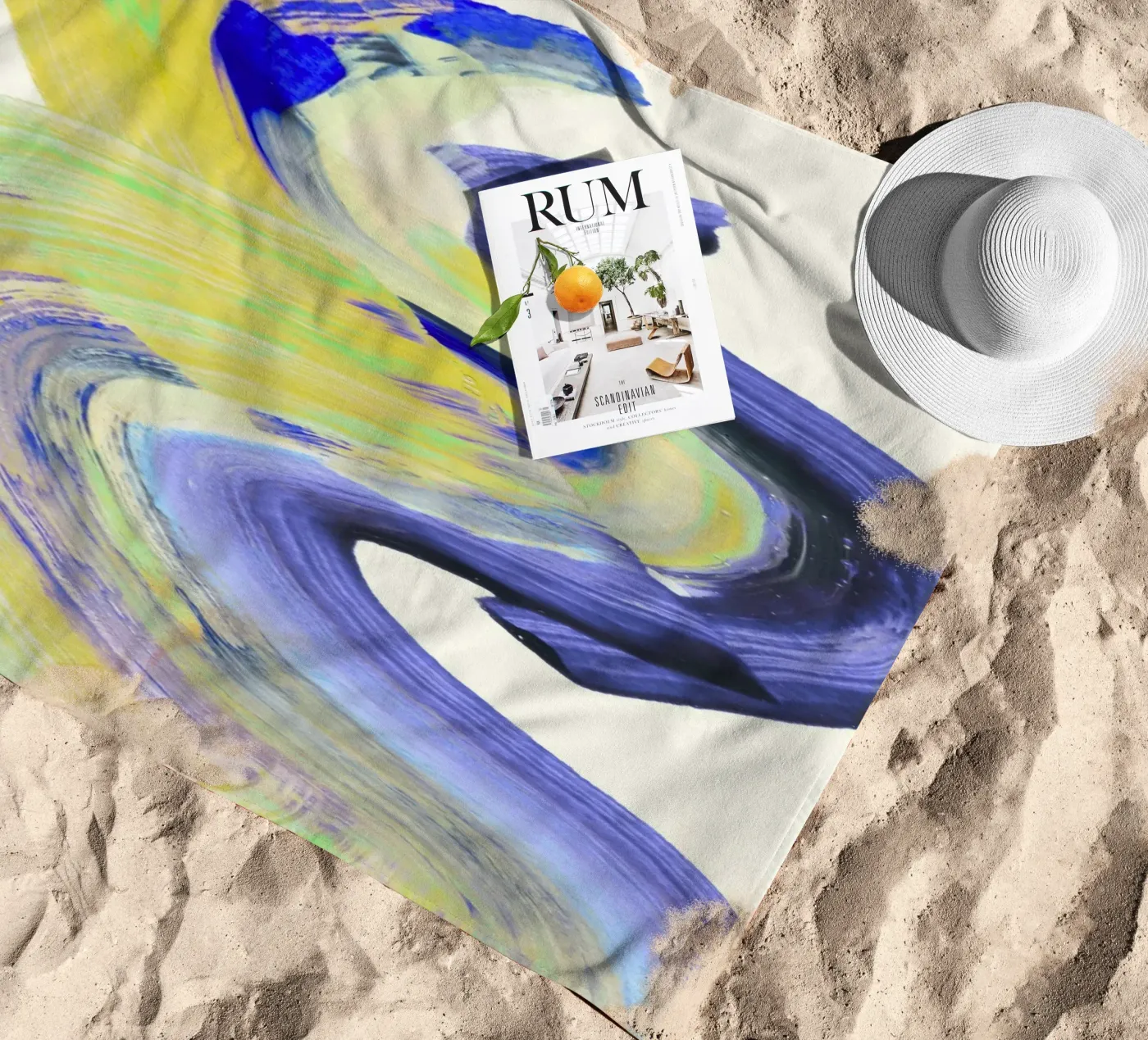 Nébuleuse Structurée beach towel by RS LAB STUDIO