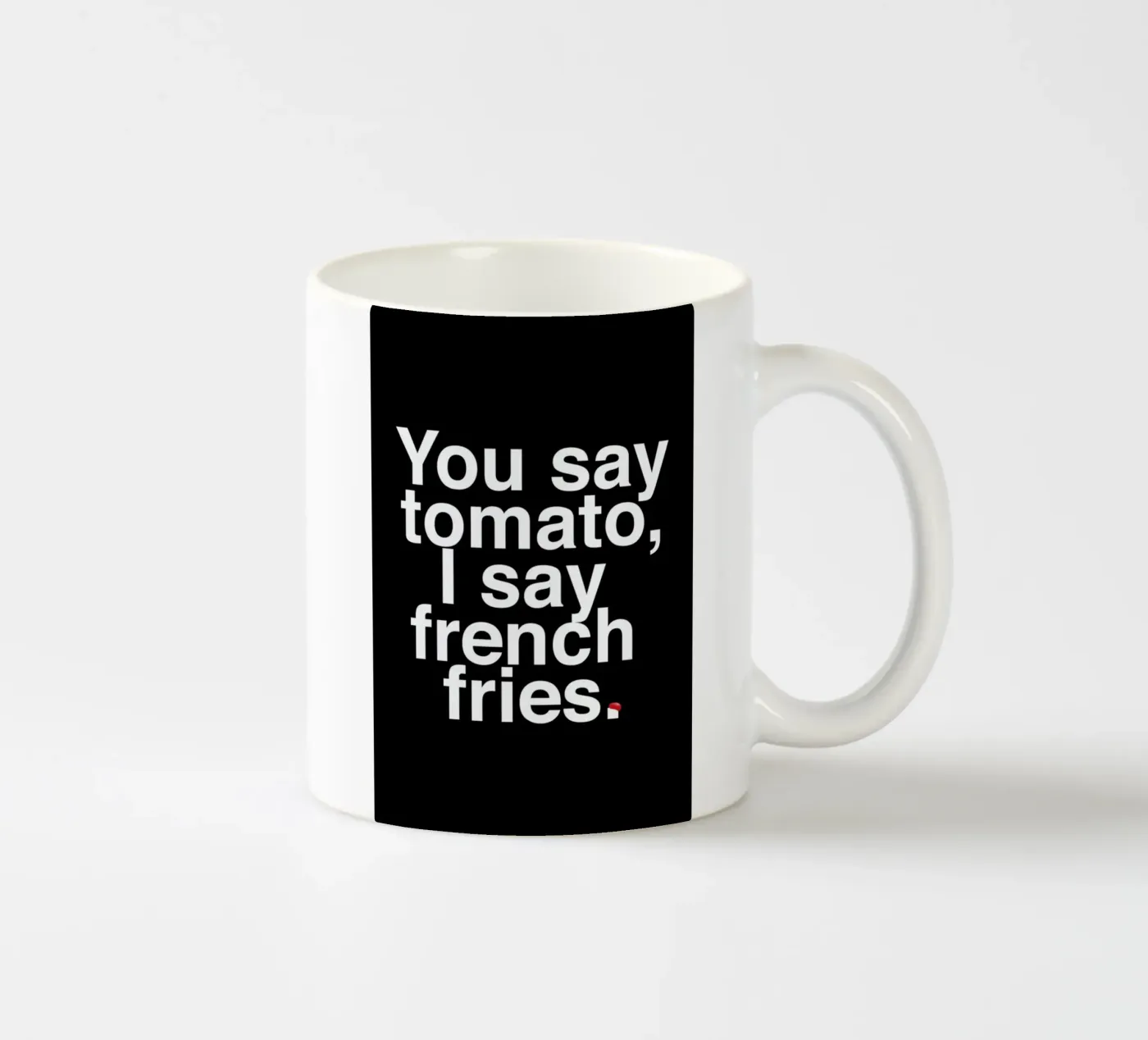 Tomato ceramic mug by LeDieg