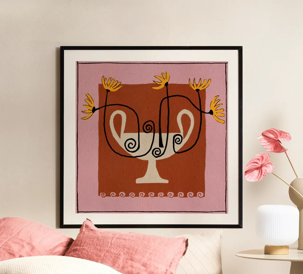 Out-of-Vase Blooms 12 poster da Shatha Al Dafai