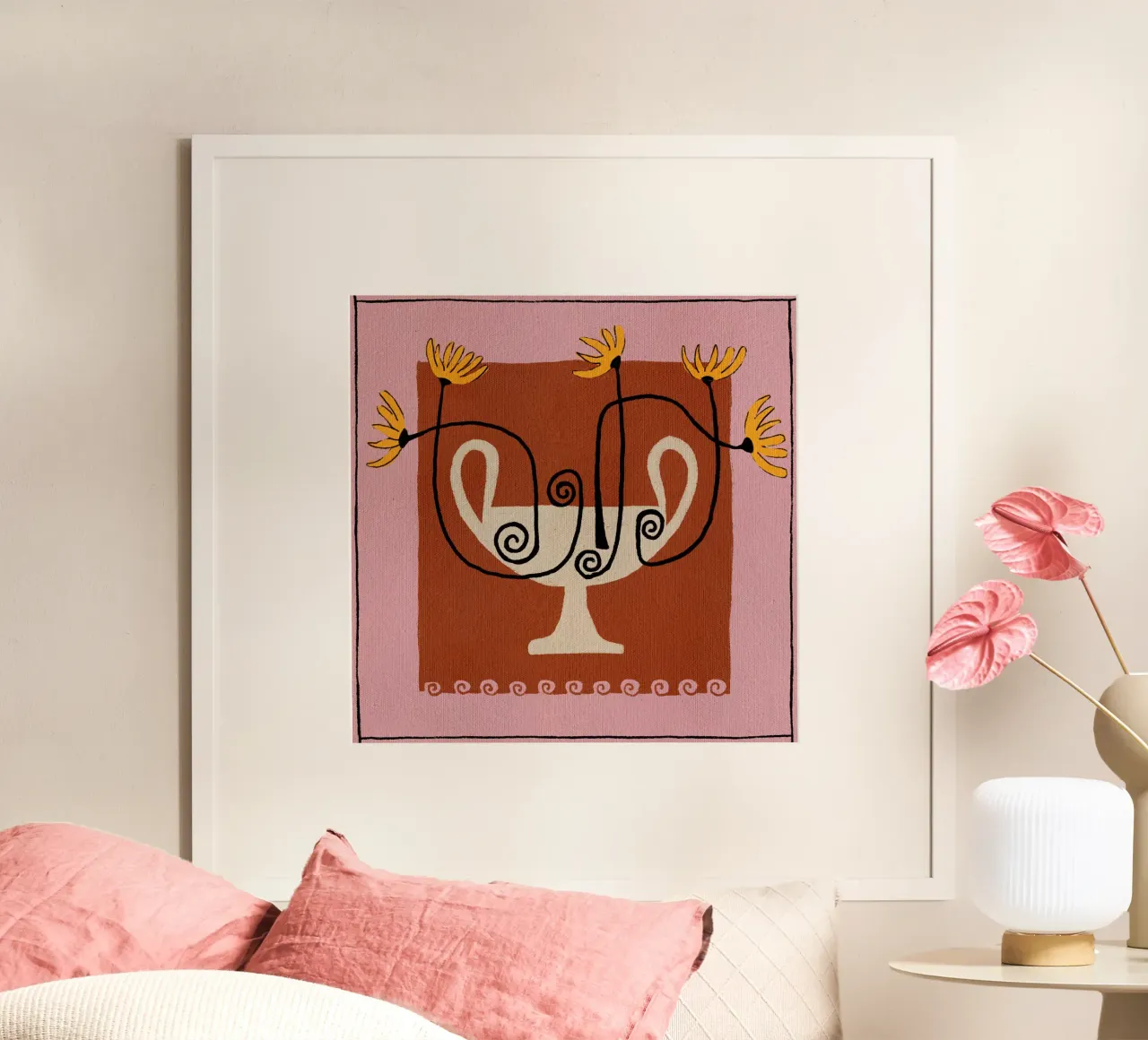 Out-of-Vase Blooms 12 poster da Shatha Al Dafai