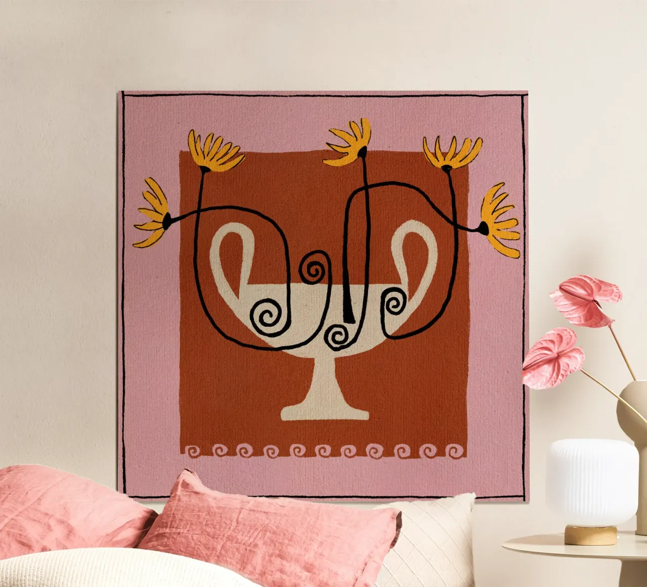 Out-of-Vase Blooms 12 poster da Shatha Al Dafai