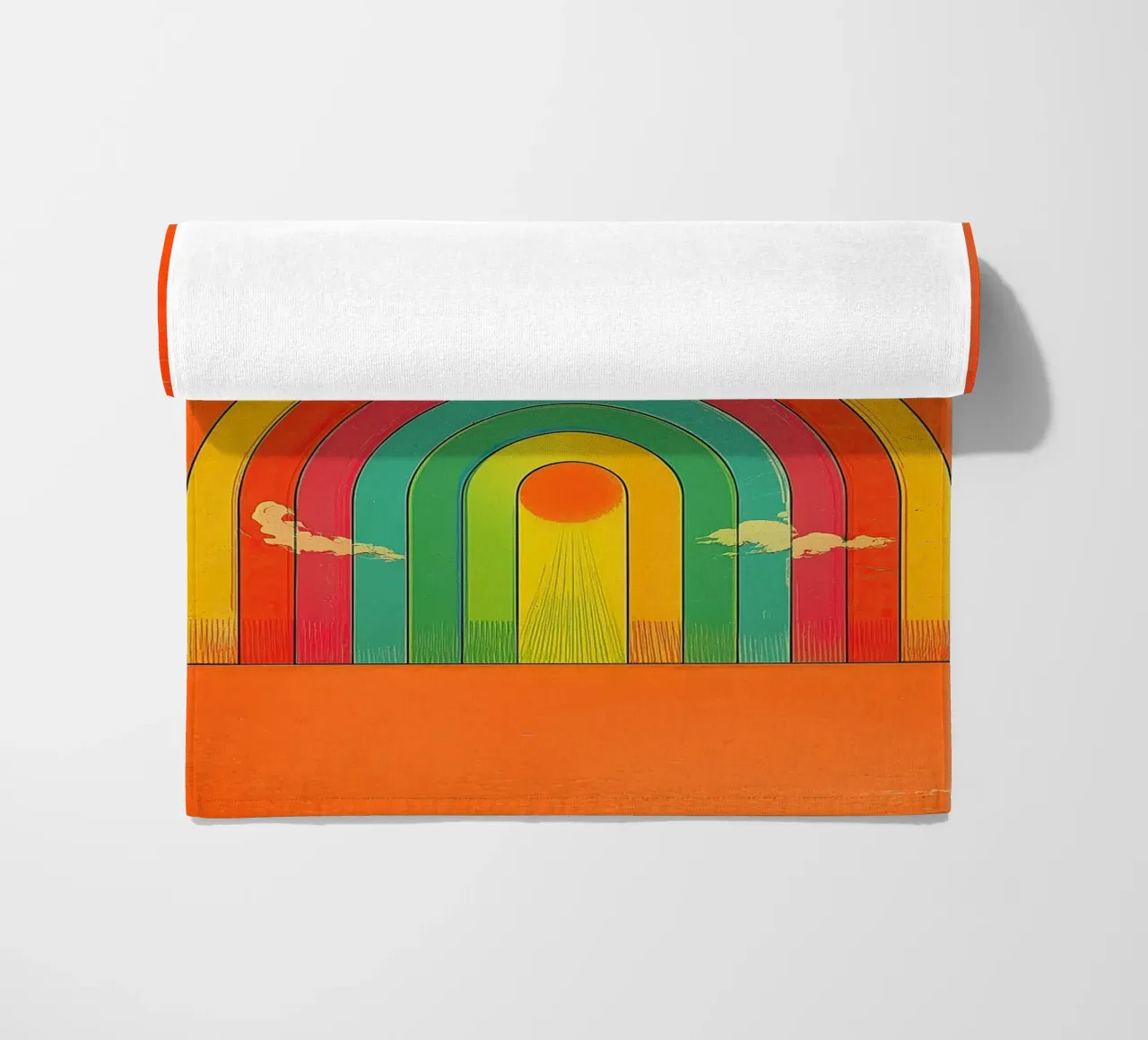 GOOD VIBES ONLY Creative Retro e Vintage Typography Canvas telo mare da Kaji