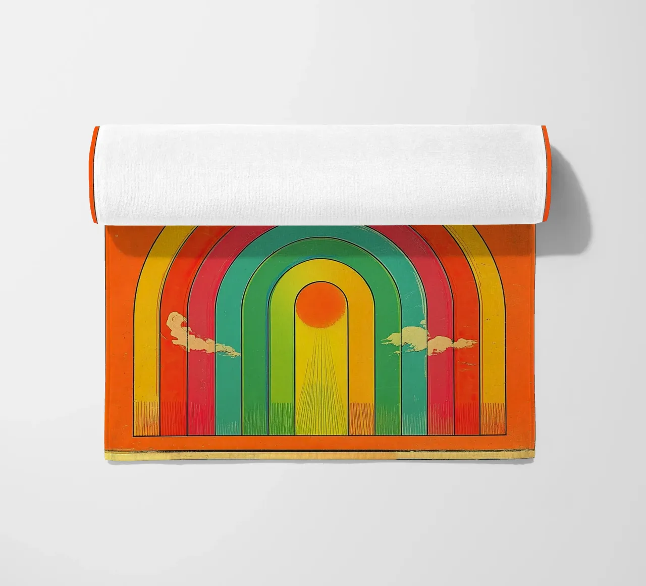 GOOD VIBES ONLY Creative Retro e Vintage Typography Canvas telo mare da Kaji