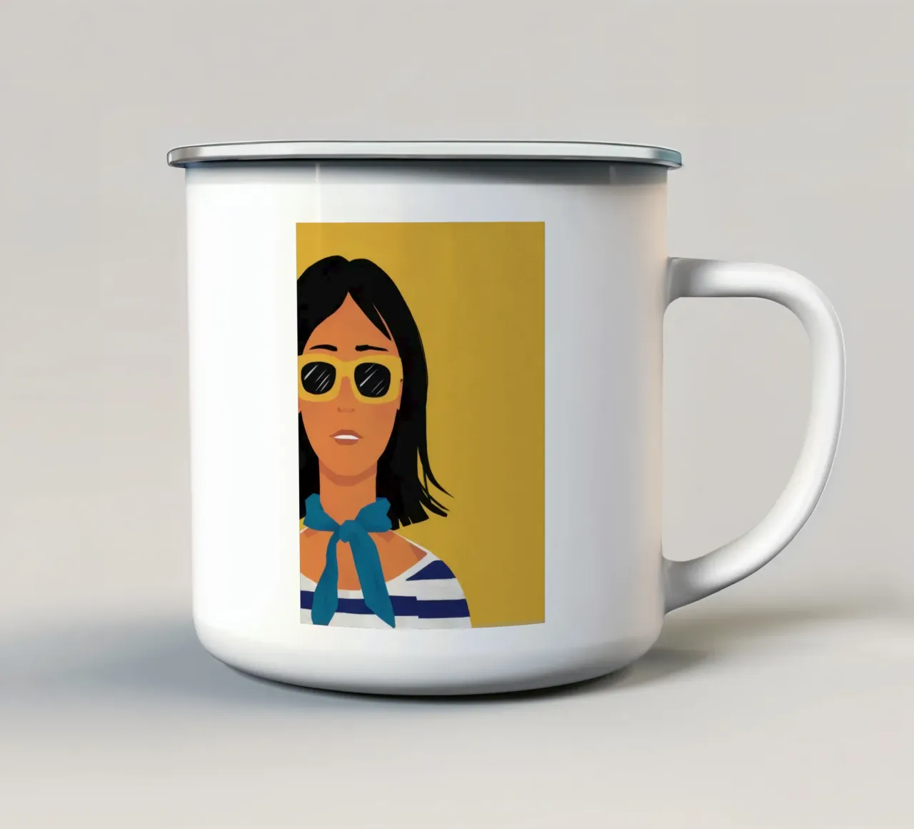 Fiducia nella Golden Hour tazza in smalto da Selene Shade