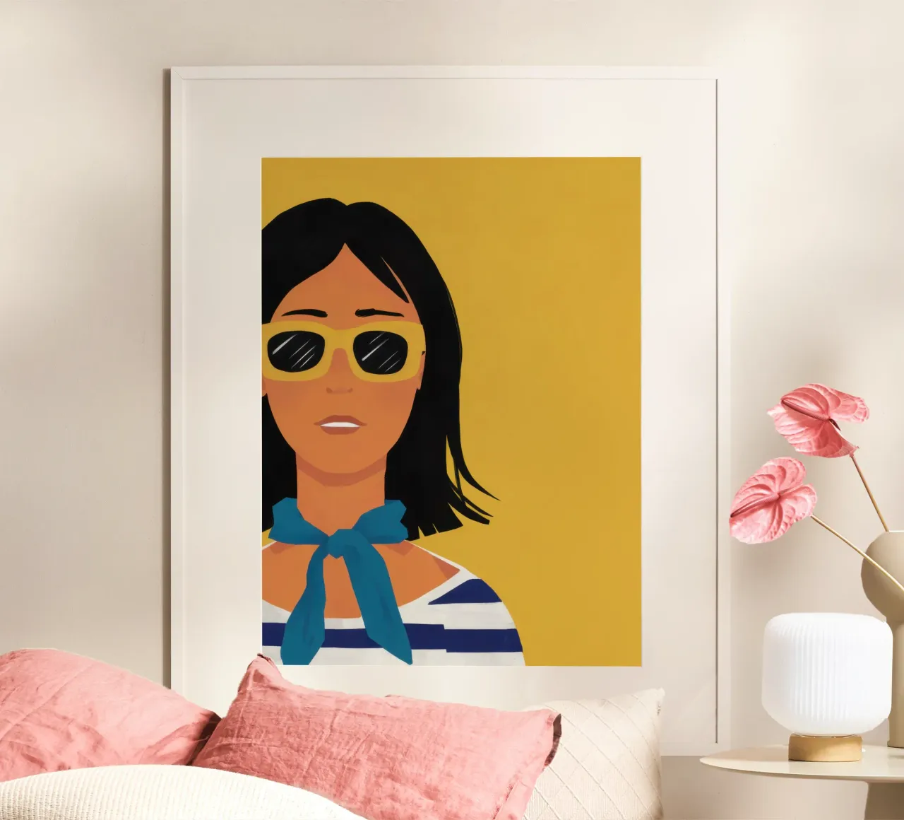 Fiducia nella Golden Hour poster con telaio in alluminio da Selene Shade