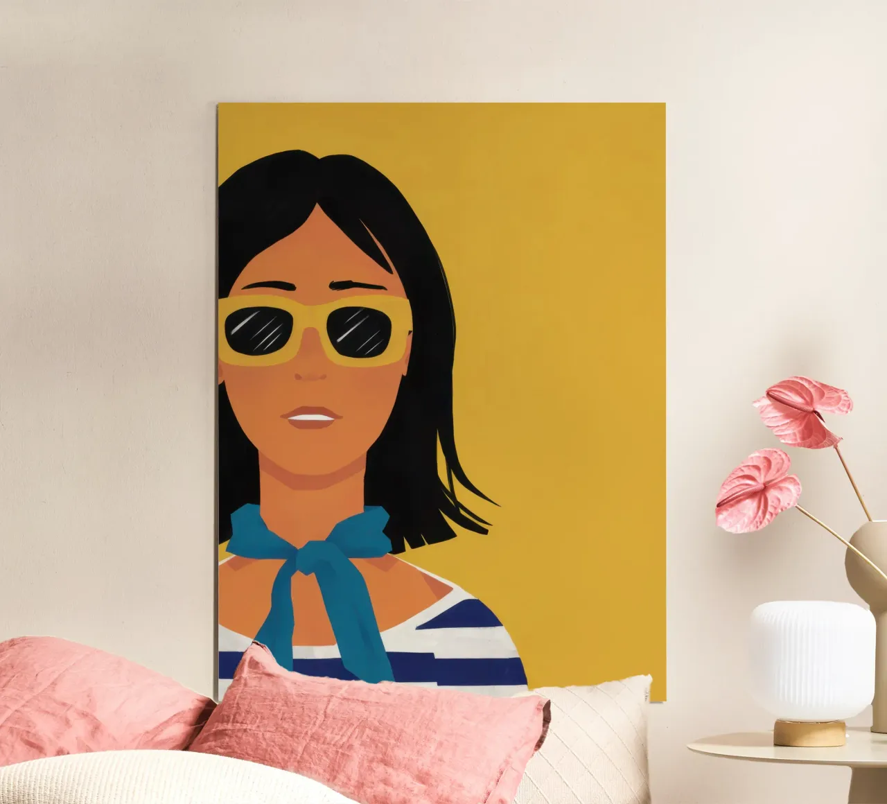 Fiducia nella Golden Hour poster con telaio in alluminio da Selene Shade