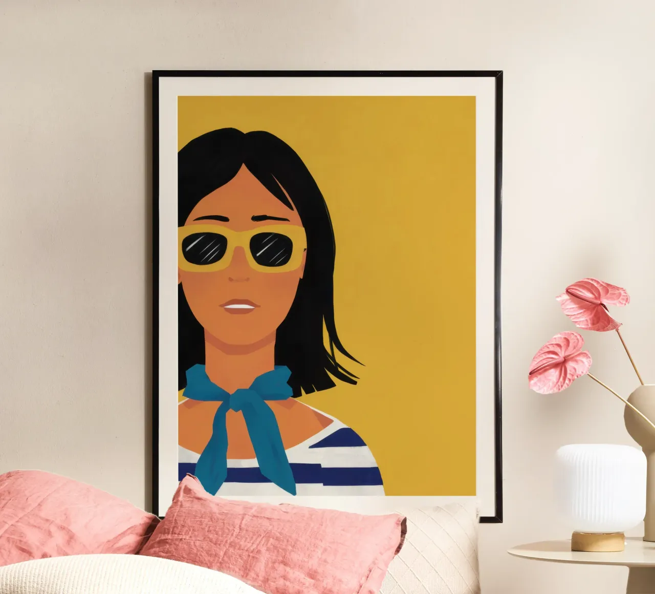 Fiducia nella Golden Hour poster con telaio in alluminio da Selene Shade
