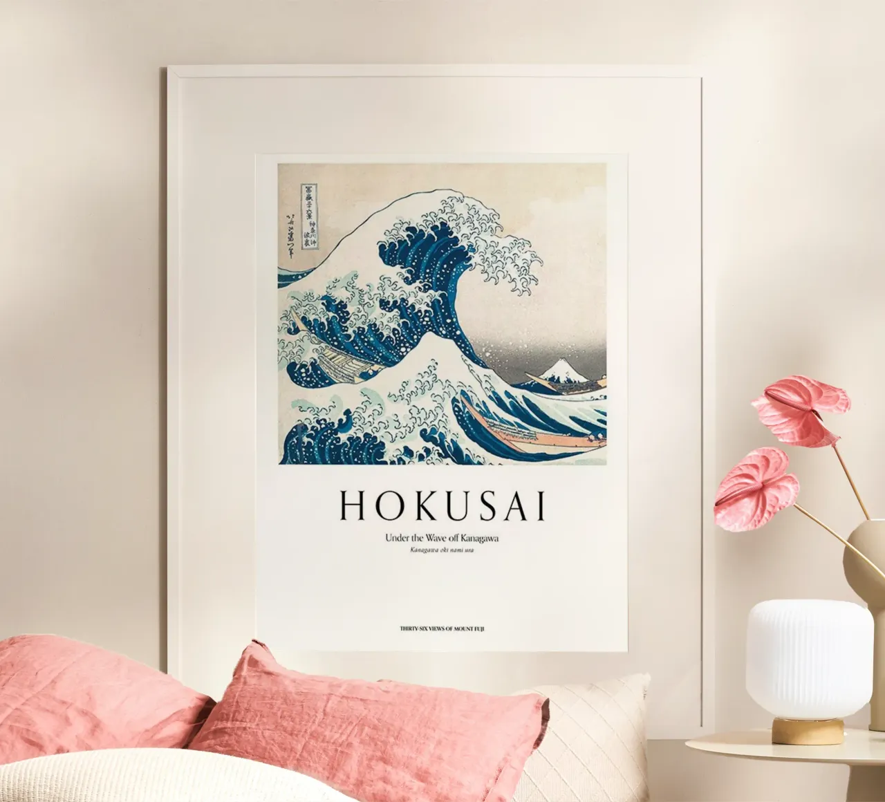 Sotto l'onda di Kanagawa - Hokusai poster da HKS JAPANESESTORE