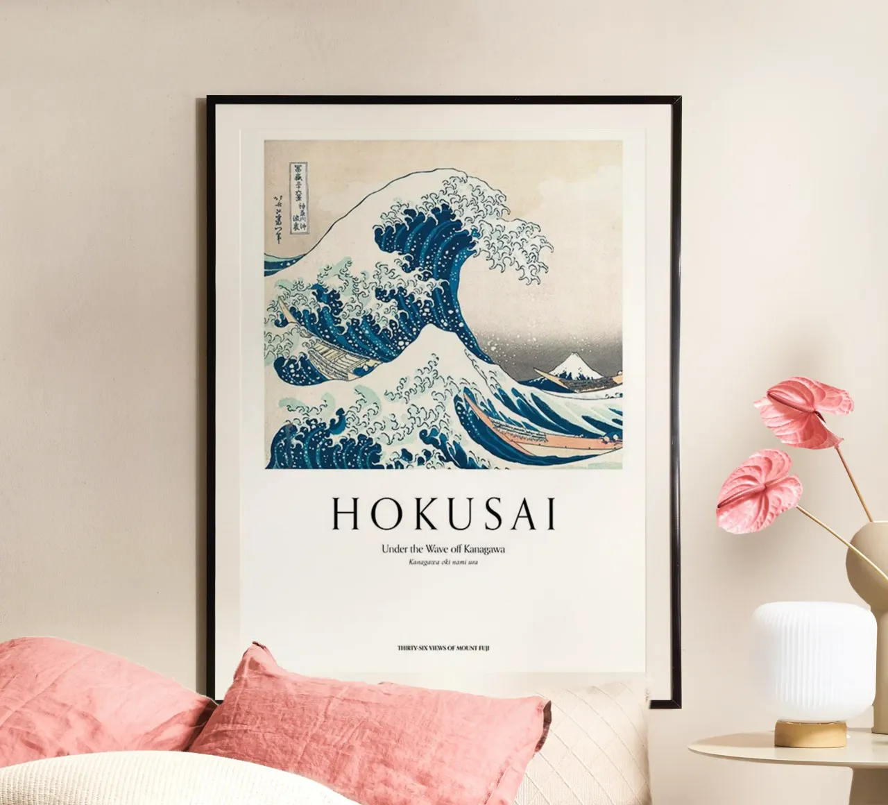 Sotto l'onda di Kanagawa - Hokusai poster da HKS JAPANESESTORE