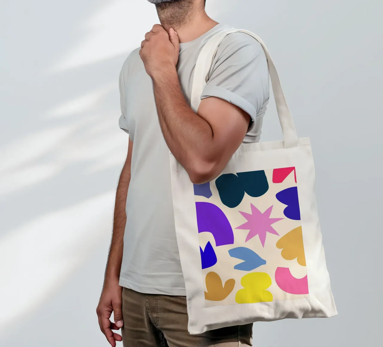 Geometric Pulse borsa in juta da RS LAB STUDIO