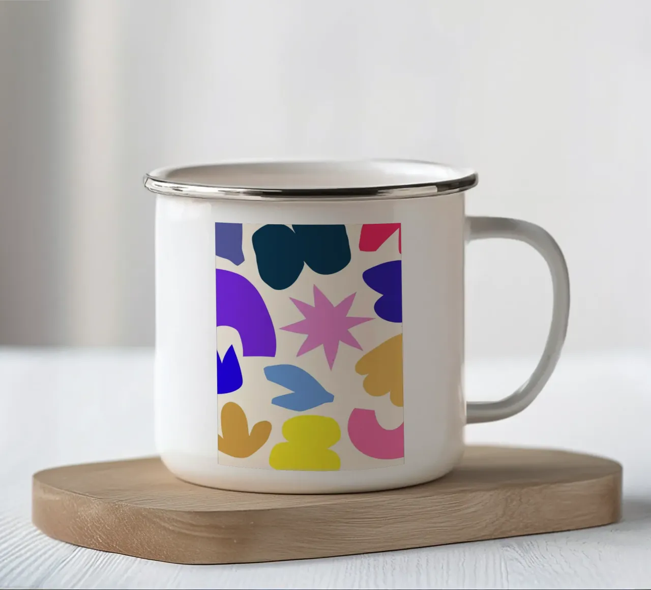 Geometric Pulse tazza in smalto da RS LAB STUDIO