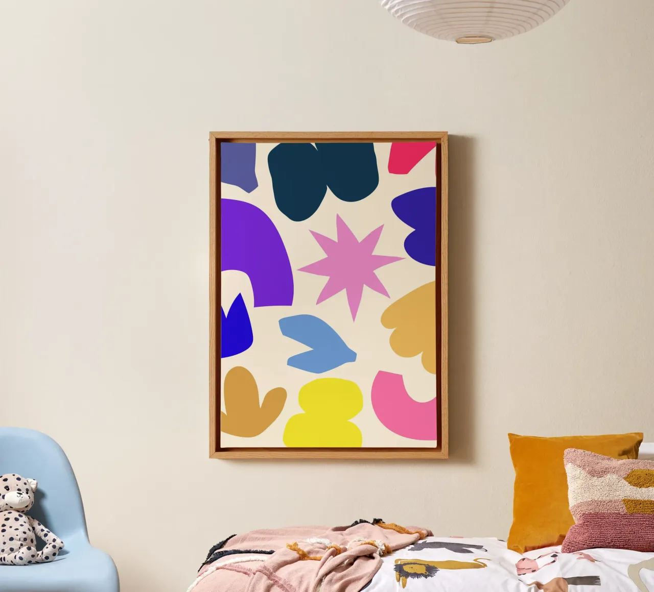 Geometric Pulse tela con Cornice a cassetta da RS LAB STUDIO