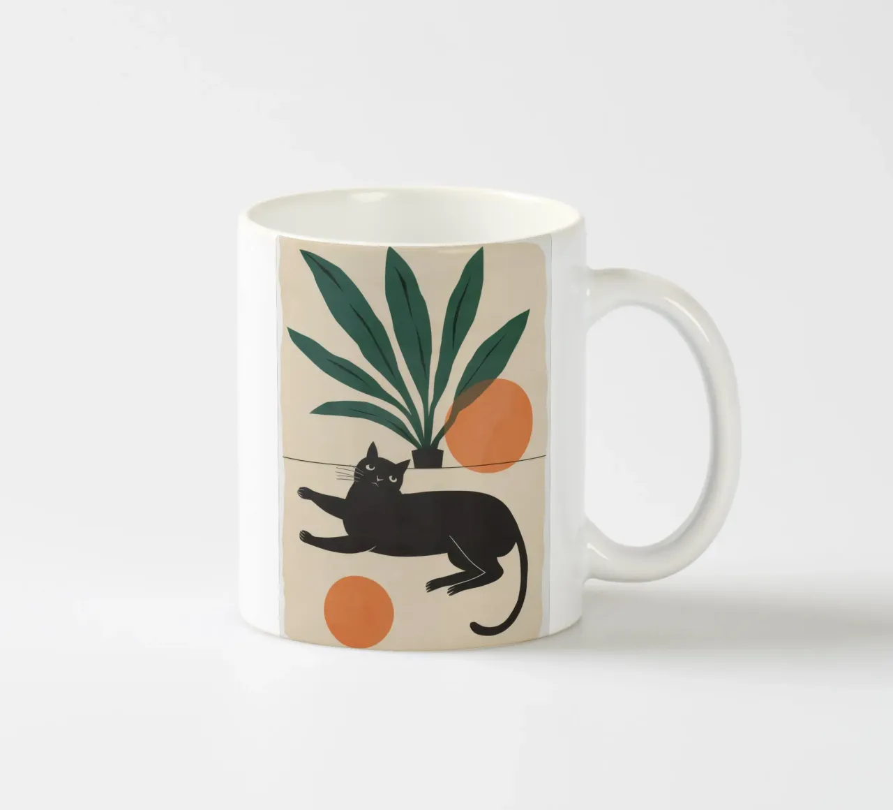 Serena quiete felina tazza in ceramica da Selene Shade