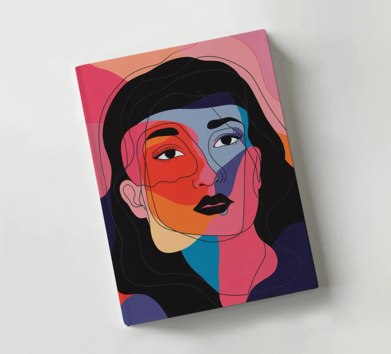 Fragmented Color Portrait notebook by Gaia Viesta