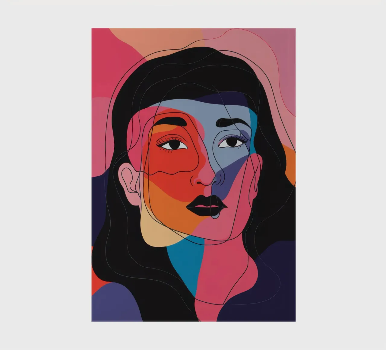 Fragmented Color Portrait notebook by Gaia Viesta