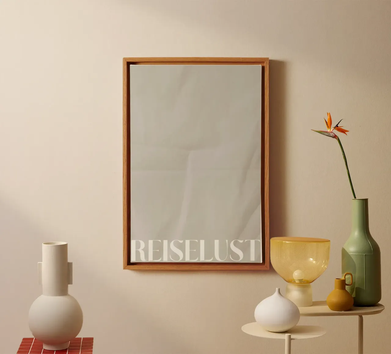 REISELUST canvas met Baklijst van treechild