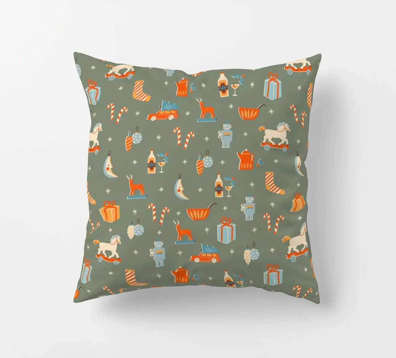 Christmas Pattern No 24 cuscino da treechild