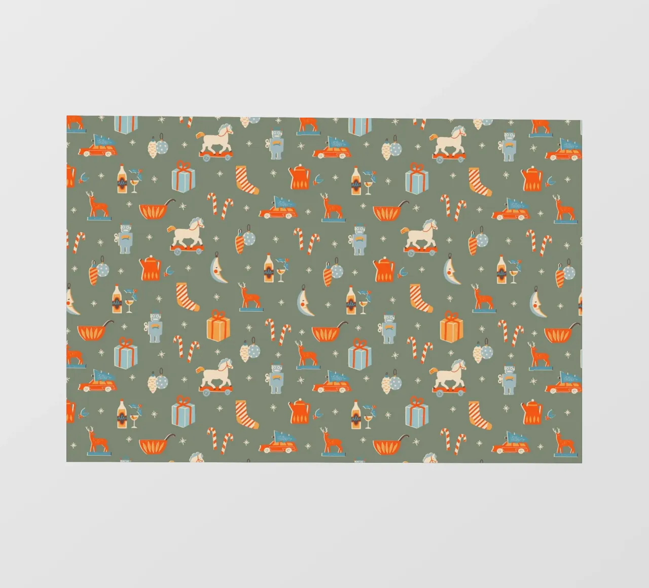 Christmas Pattern No 24 pellicola backlit da treechild