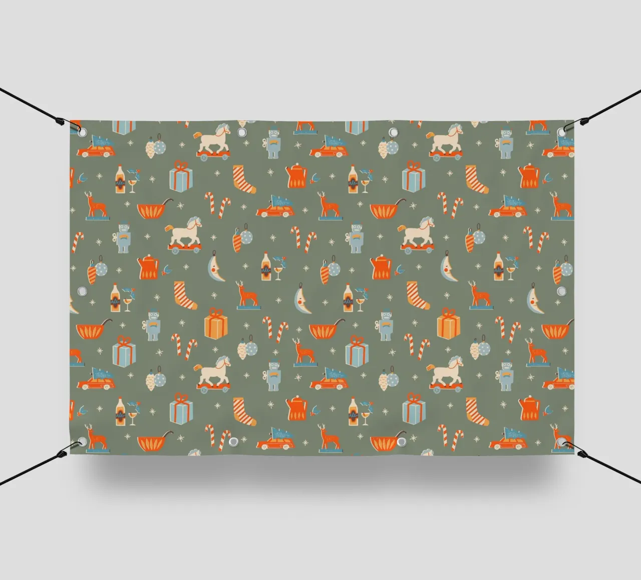 Christmas Pattern No 24 telo in pvc da treechild