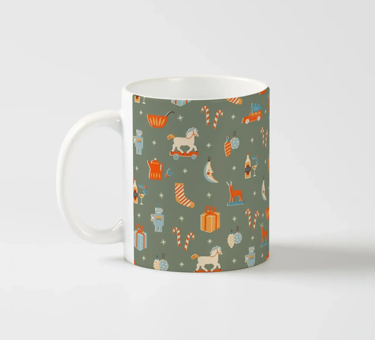 Christmas Pattern No 24 tazza in ceramica da treechild