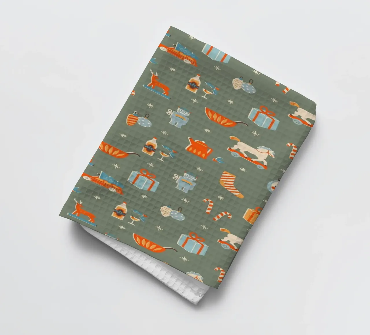 Christmas Pattern No 24 canovaccio da cucina da treechild