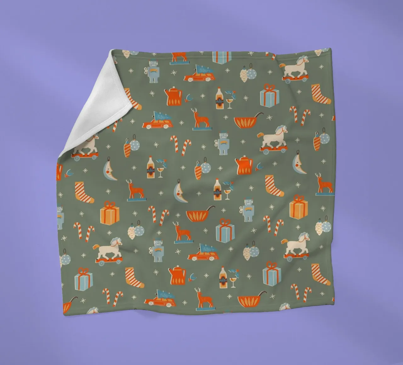 Christmas Pattern No 24 coperta in pile da treechild