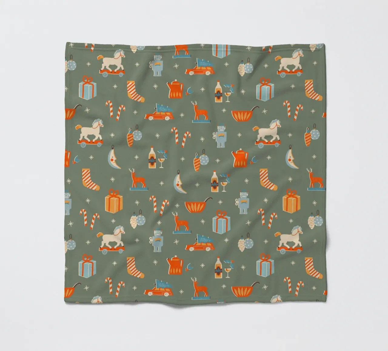Christmas Pattern No 24 coperta in pile da treechild