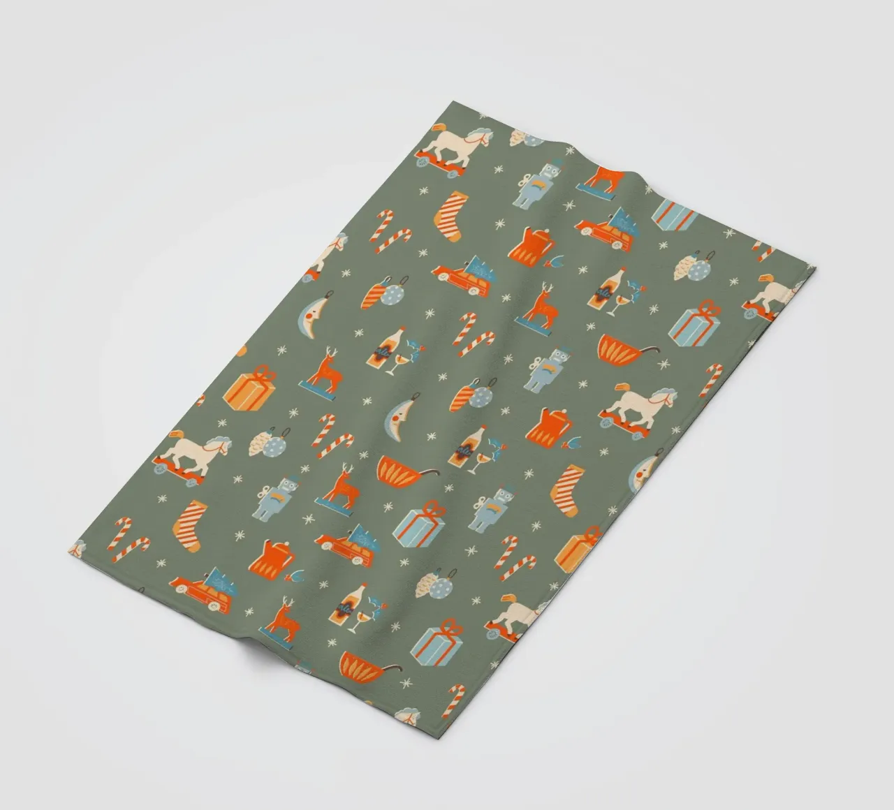 Christmas Pattern No 24 coperta in pile da treechild