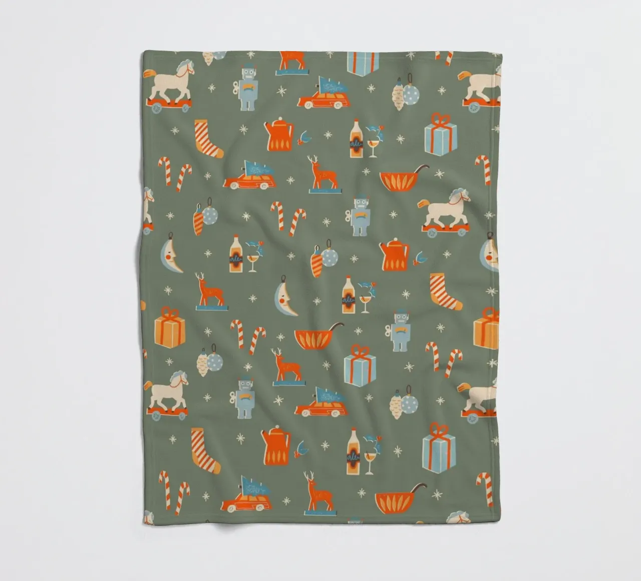 Christmas Pattern No 24 coperta in pile da treechild