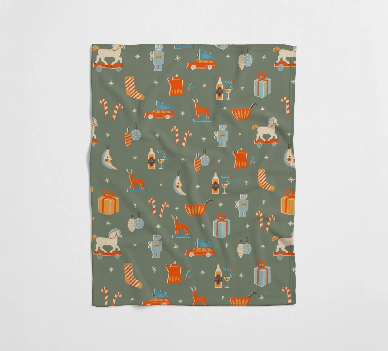 Christmas Pattern No 24 coperta in pile da treechild