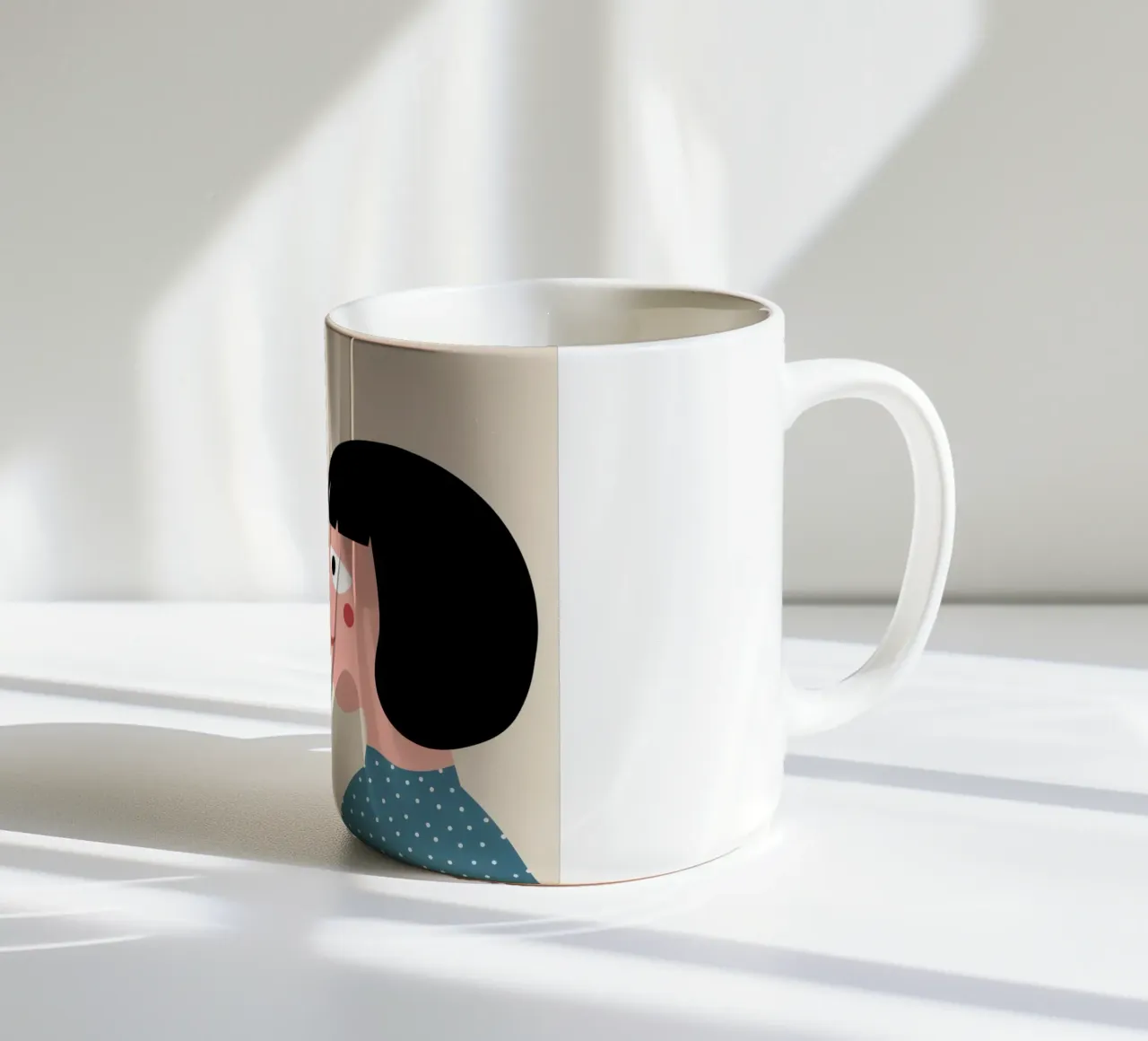 Sguardo intimo e amorevole tazza in ceramica da Gaia Viesta