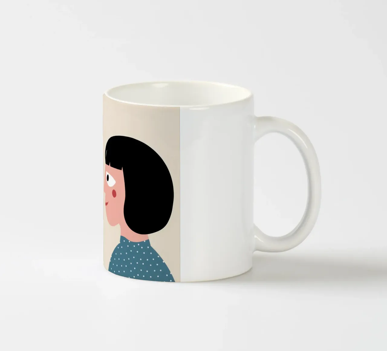 Sguardo intimo e amorevole tazza in ceramica da Gaia Viesta