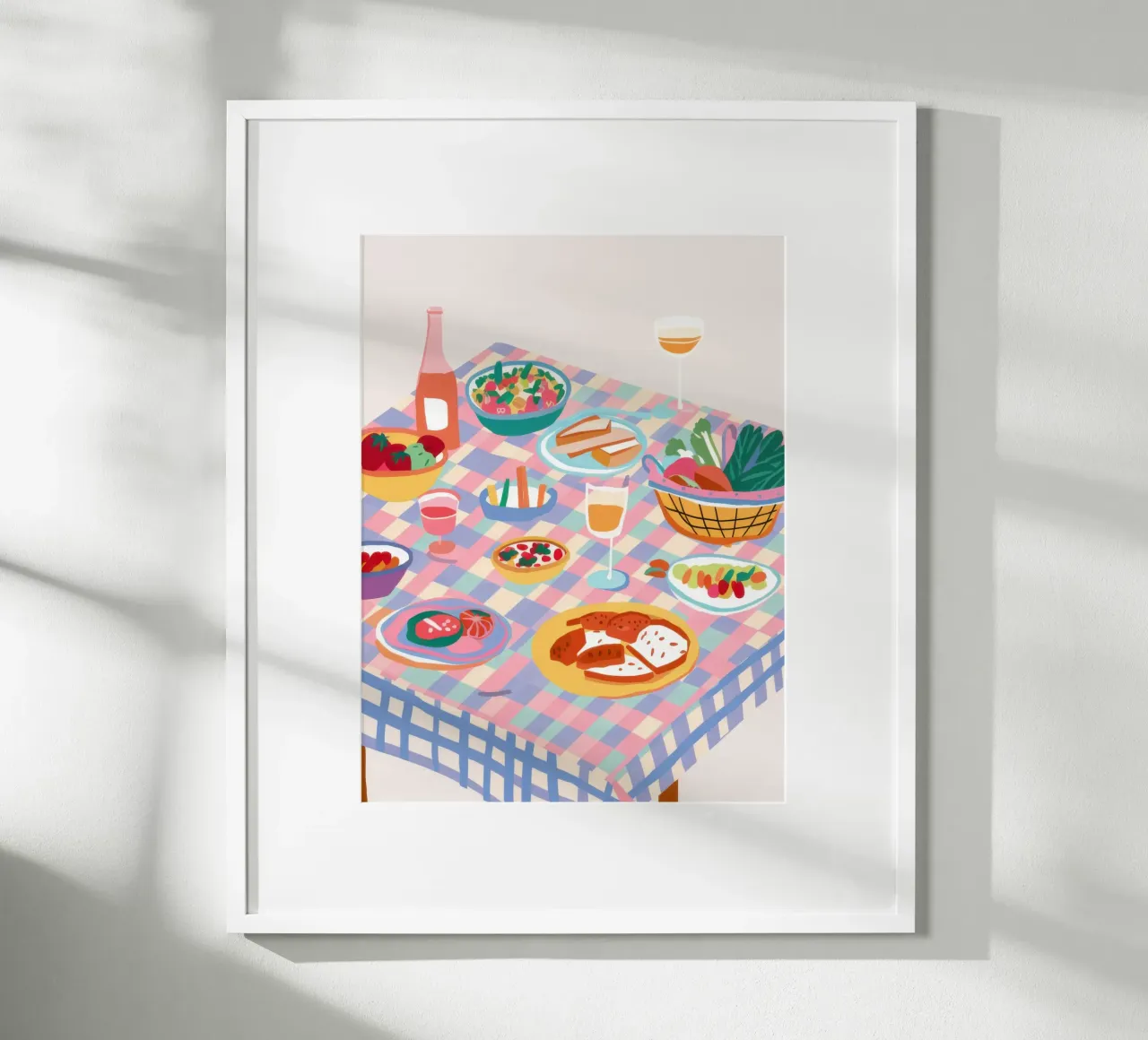 Mediterranean Alfresco Feast poster by Selene Shade