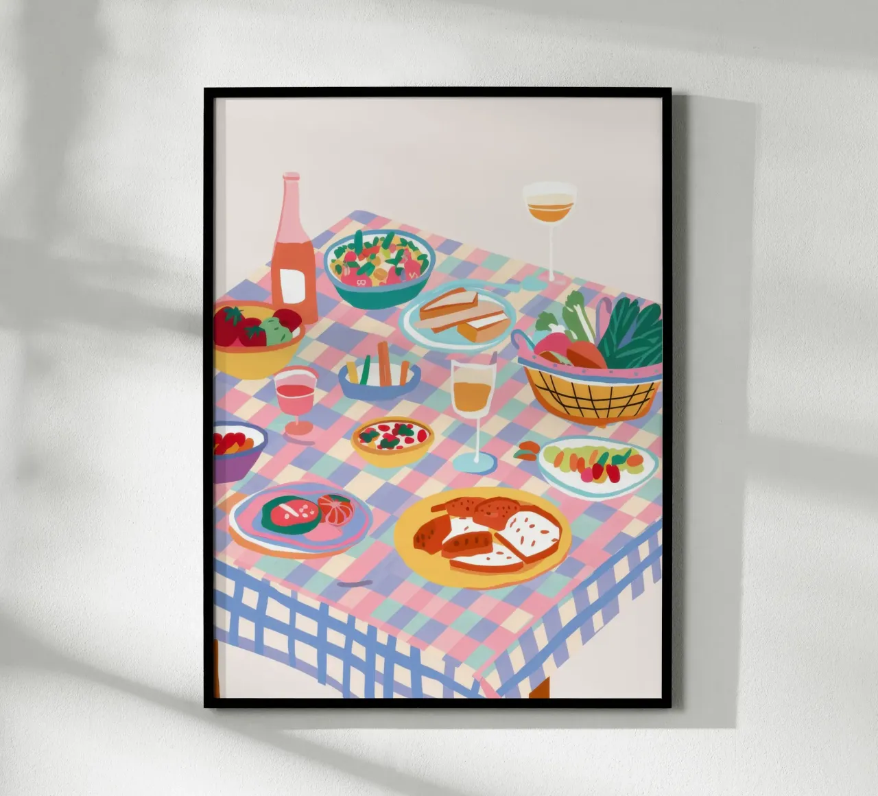 Mediterranean Alfresco Feast poster by Selene Shade