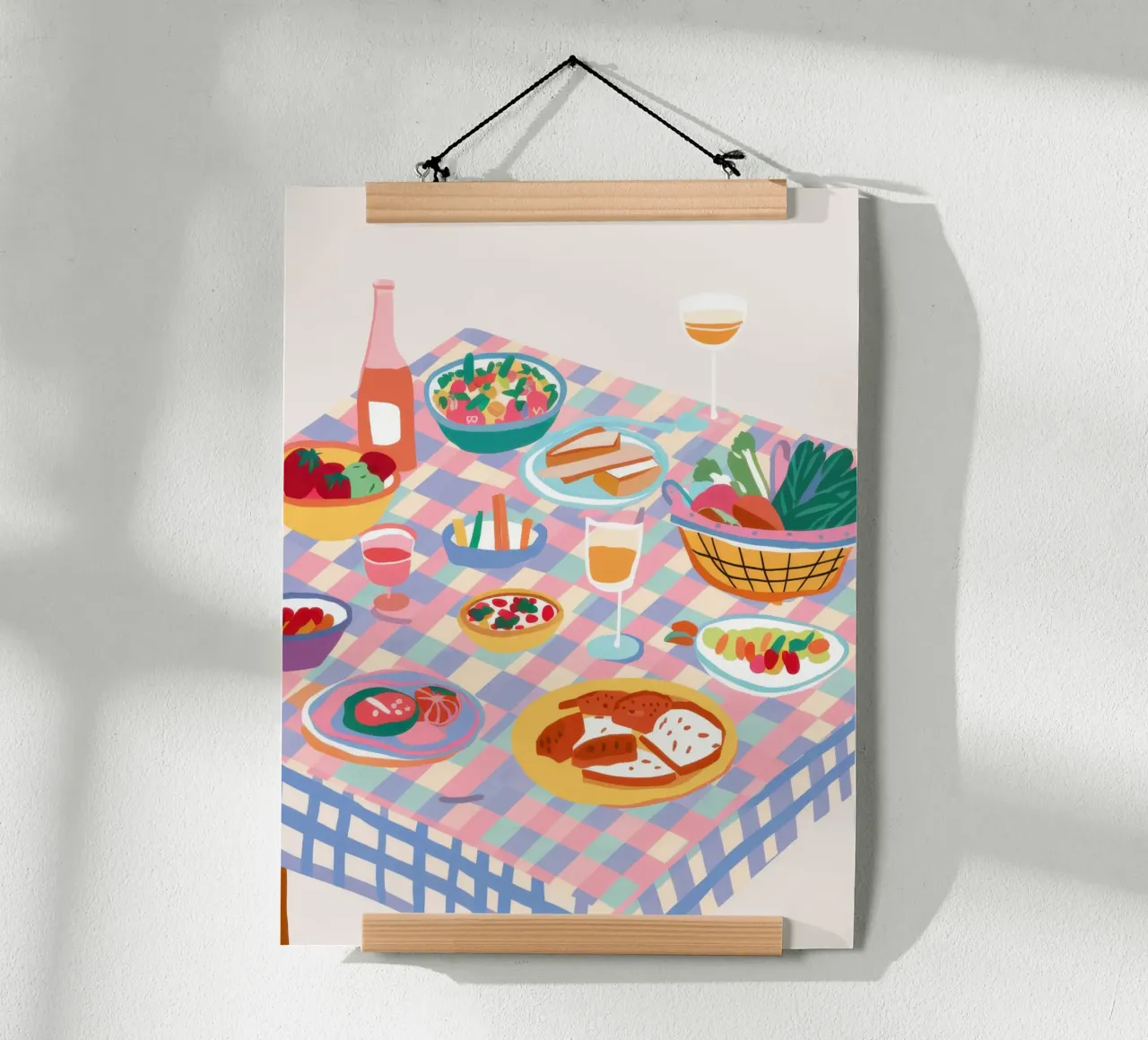 Mediterranean Alfresco Feast poster by Selene Shade