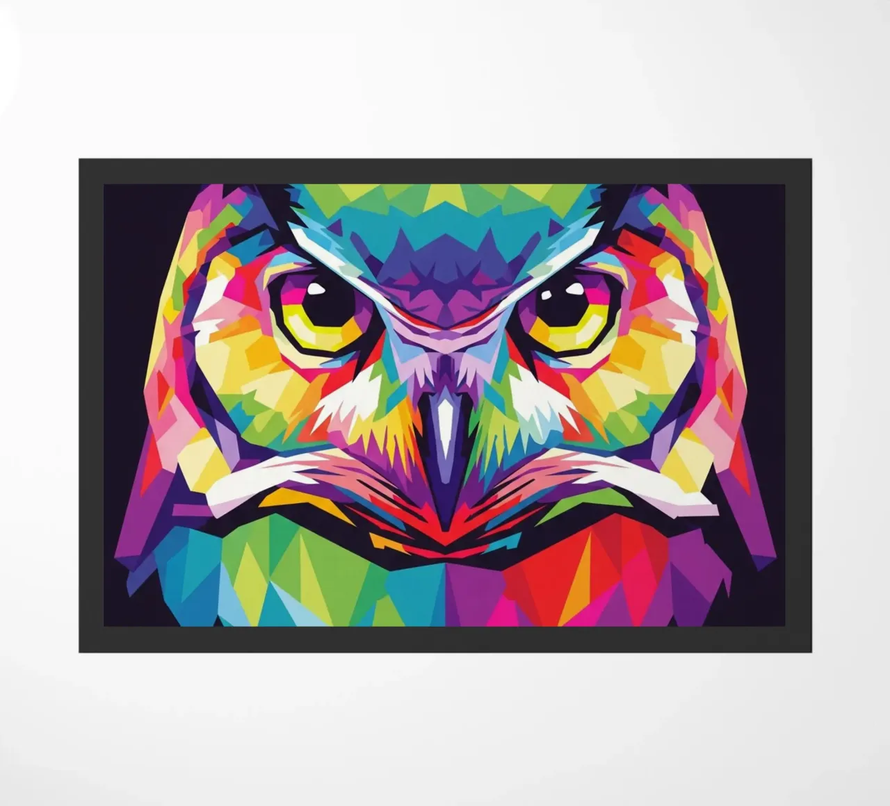 Colorato di gufo (3) zerbino da Wild Life studio