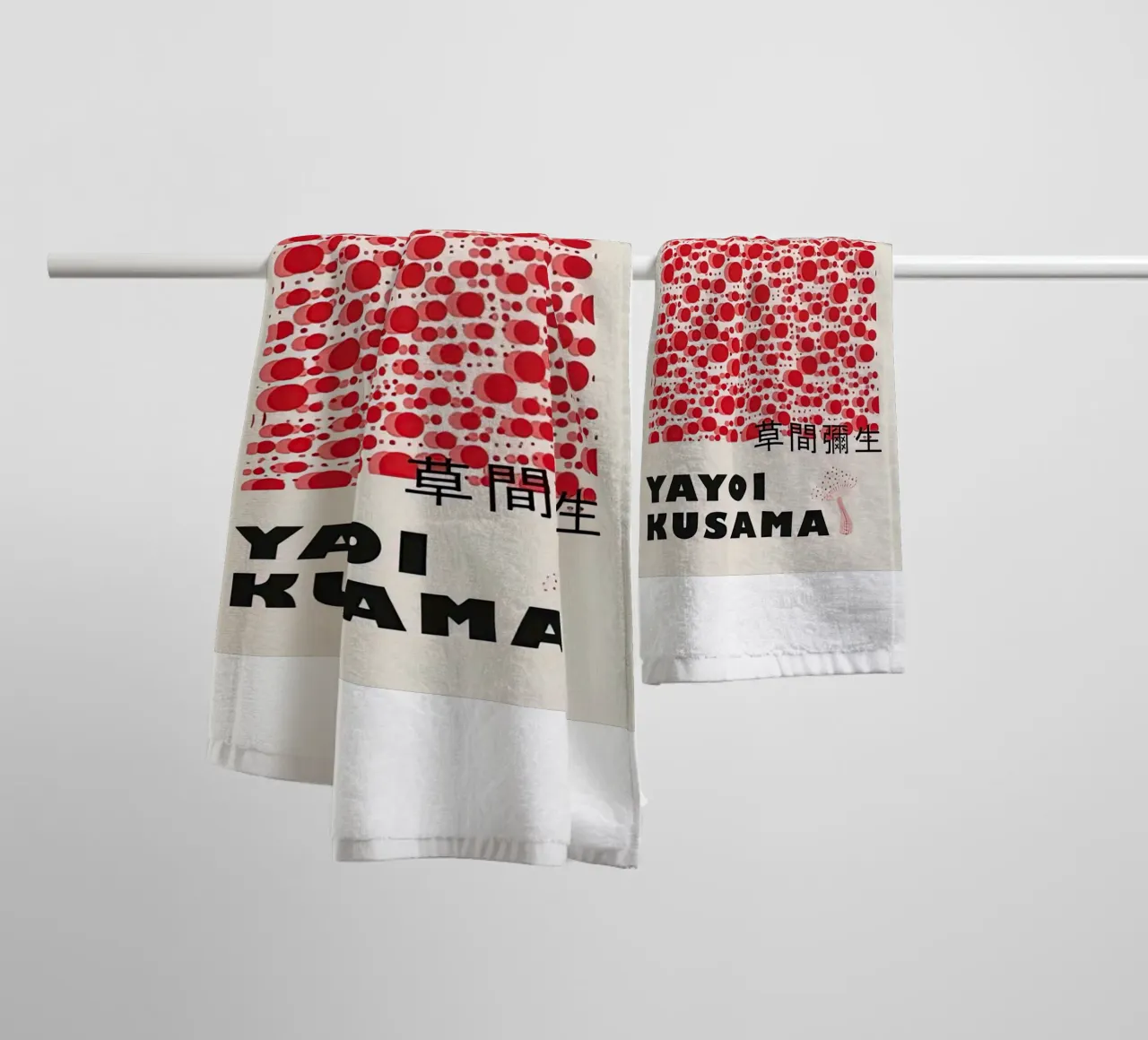 Funghi rossi a bolla asciugamano da bagno da HKS JAPANESESTORE