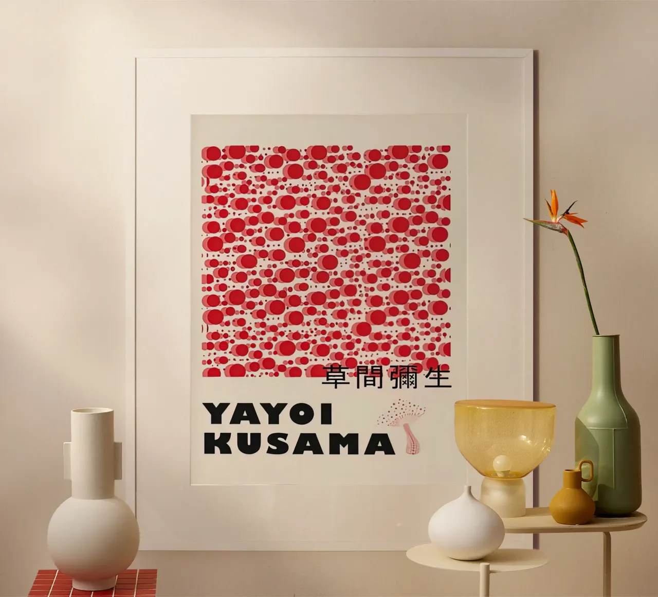 Funghi rossi a bolla poster da HKS JAPANESESTORE