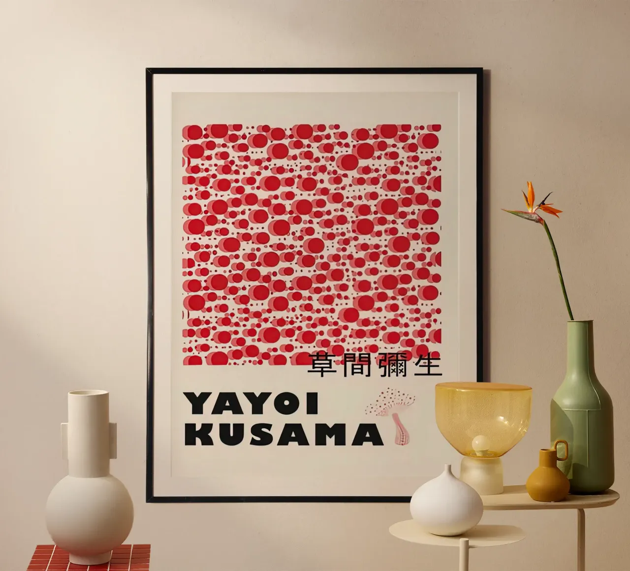 Funghi rossi a bolla poster da HKS JAPANESESTORE