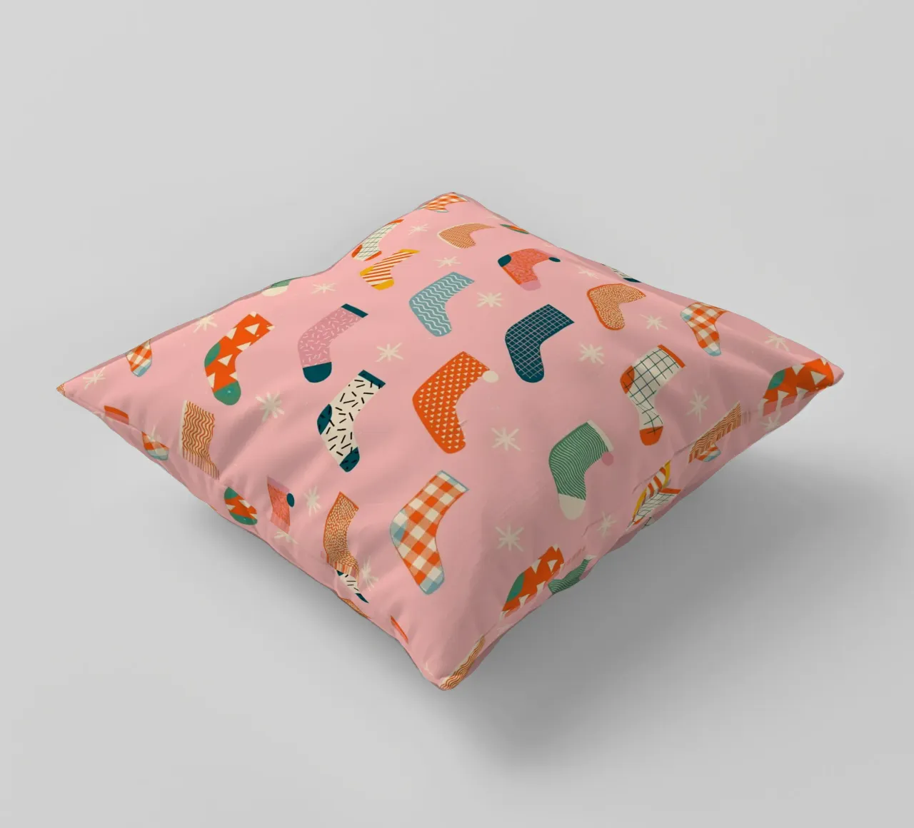 Christmas Pattern No 25 cuscino da treechild