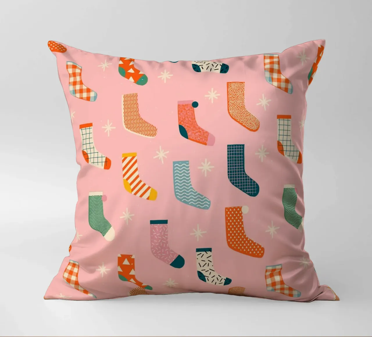 Christmas Pattern No 25 cuscino da treechild