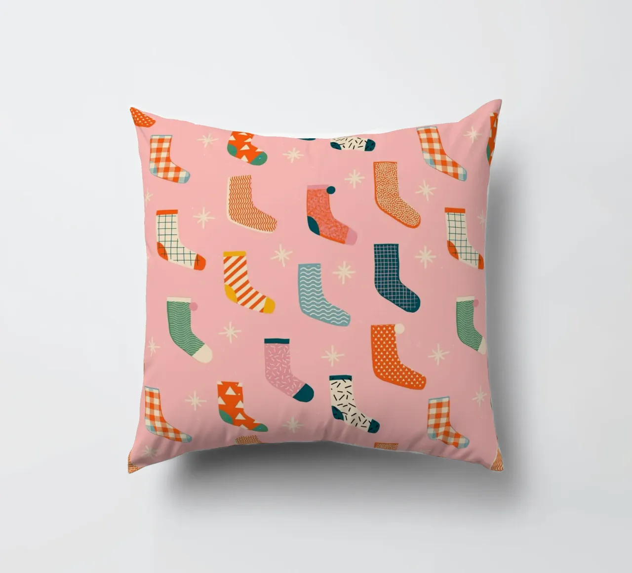 Christmas Pattern No 25 cuscino da treechild