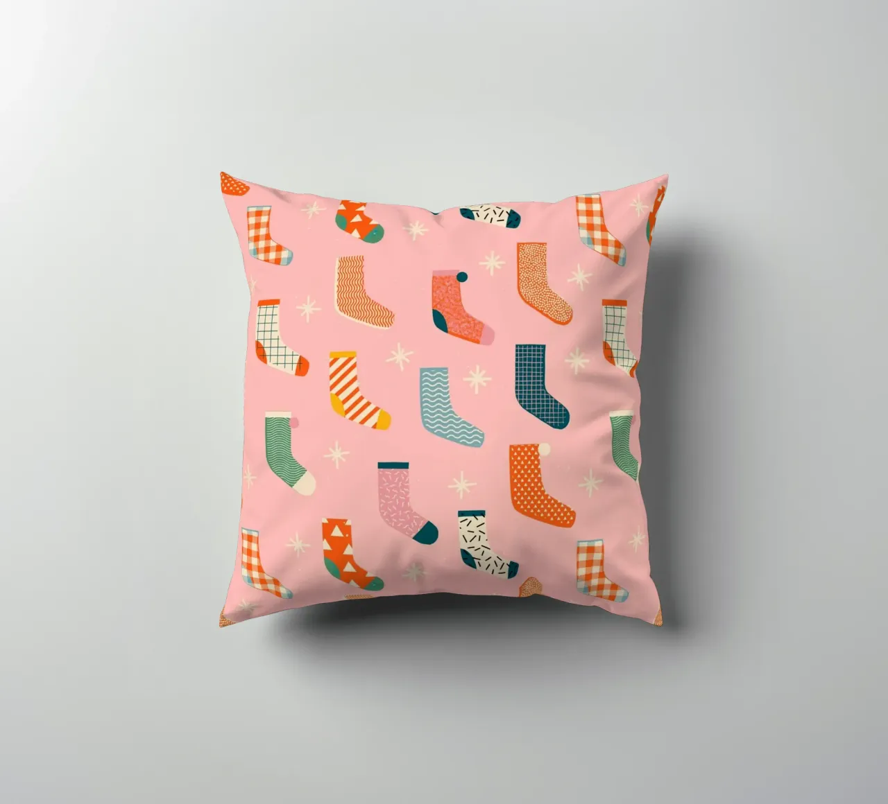 Christmas Pattern No 25 cuscino da treechild