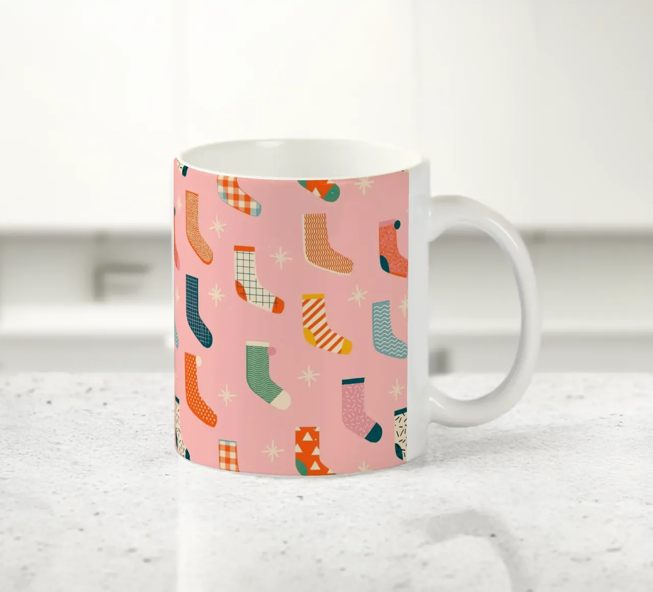 Christmas Pattern No 25 tazza in ceramica da treechild