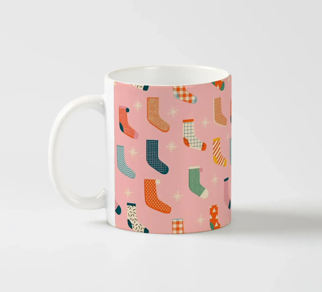 Christmas Pattern No 25 tazza in ceramica da treechild