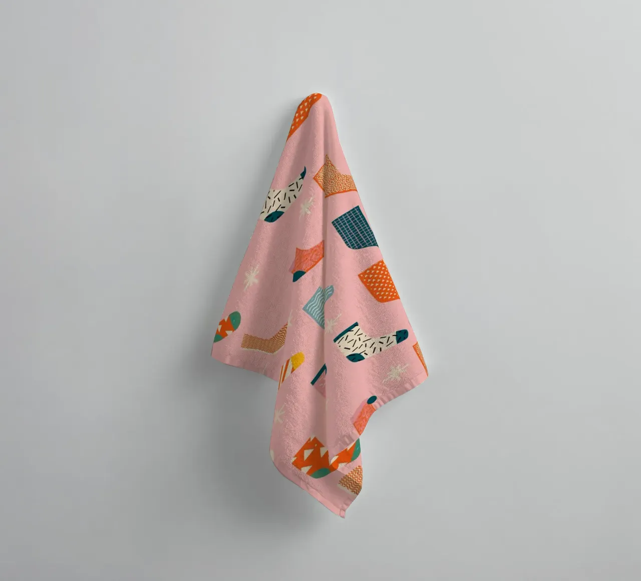 Christmas Pattern No 25 asciugamano da bagno da treechild