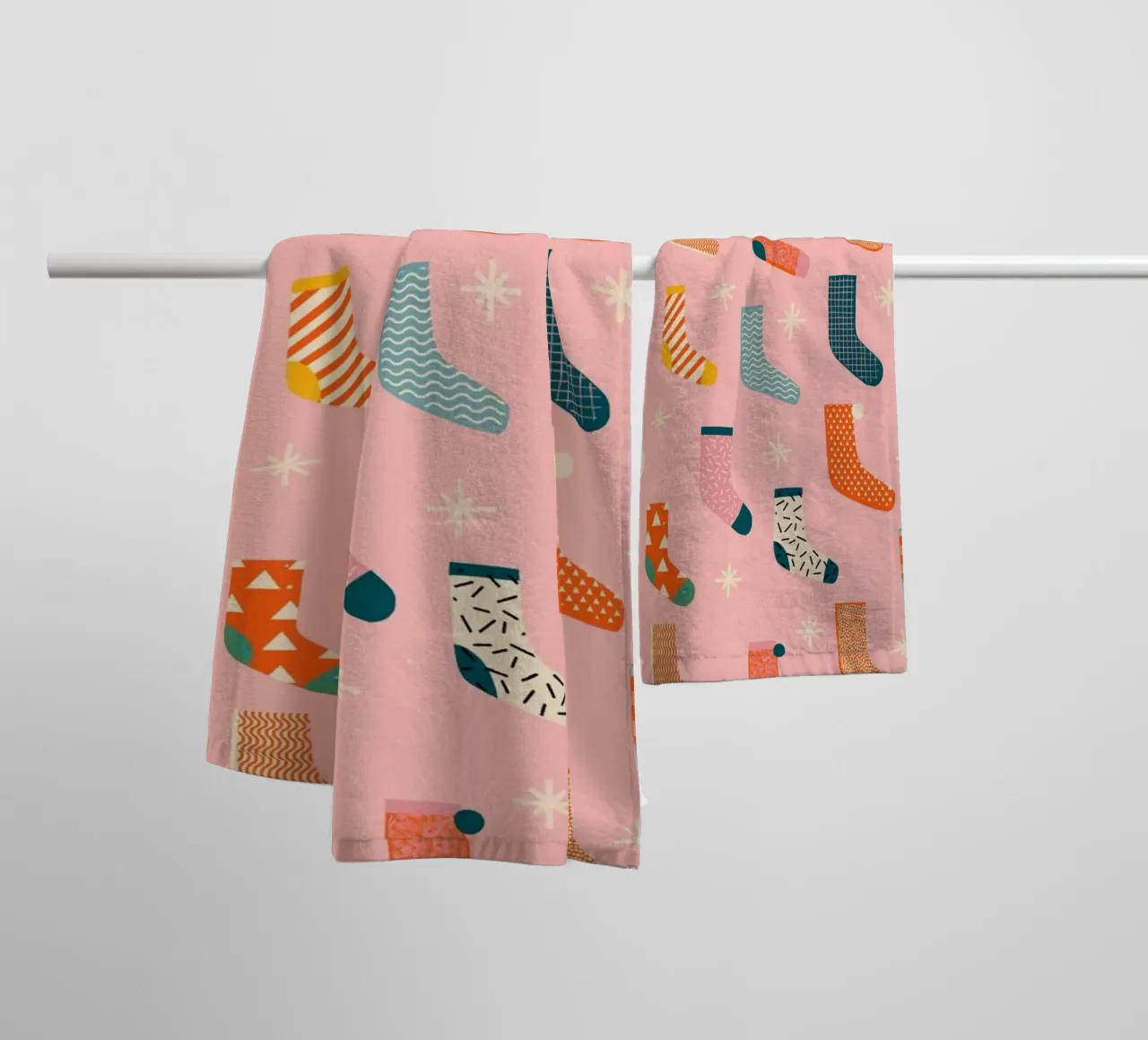 Christmas Pattern No 25 asciugamano da bagno da treechild