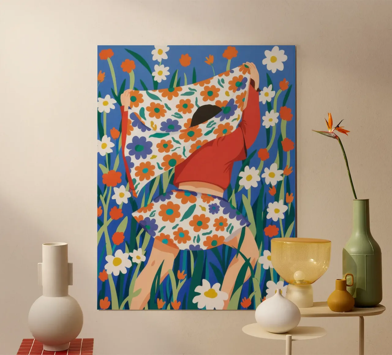 Volpe tra i fiori selvatici poster da Gaia Viesta